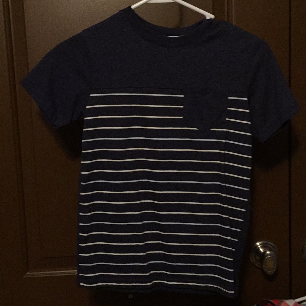 Black striped shirt